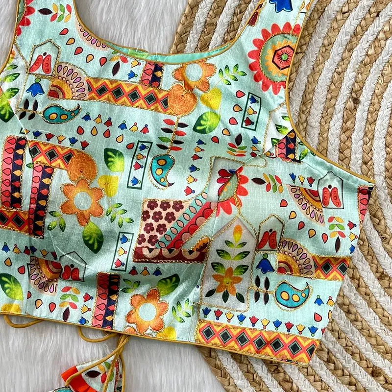 Multicolor Floral Printed Blouse