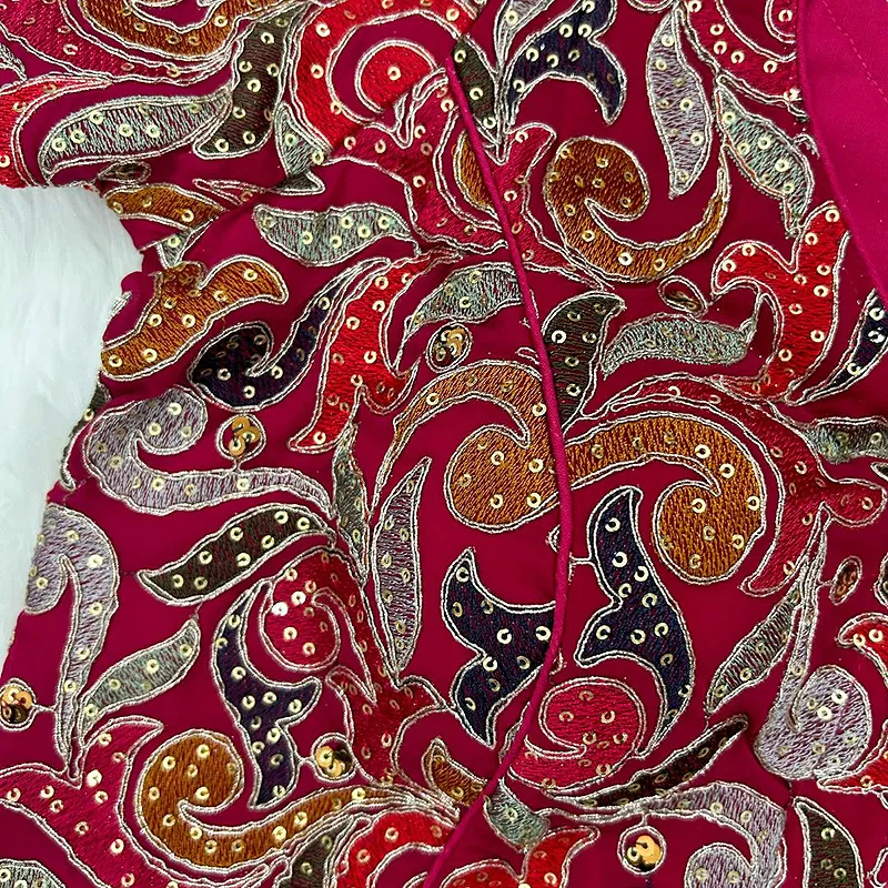 Rani Fox Georgette Embroidery & Thread Work Party Wear Blouse