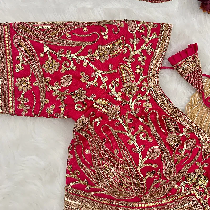 Rani Color Heavy Apple-Cut Bridal Blouse