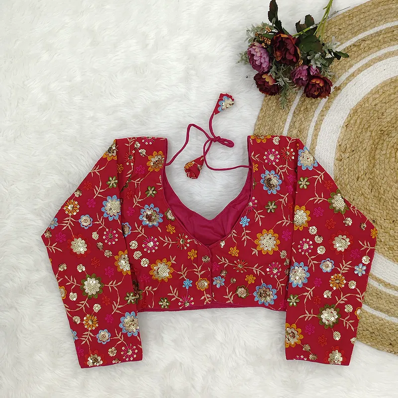 Rani Color Sequence Fox Georgette Blouse