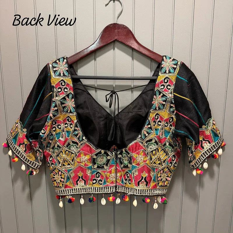 Traditional Navratri Special Apple Cut Blouse with Heavy Embroidery