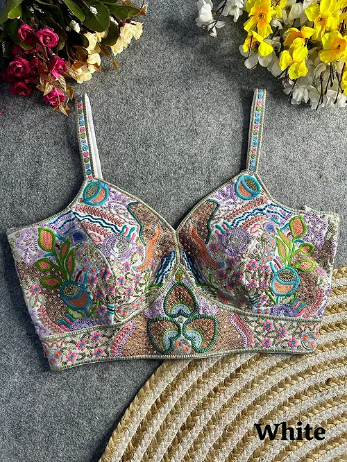 White Color Elegant Spaghetti Strap Blouse in Heavy Italian Silk