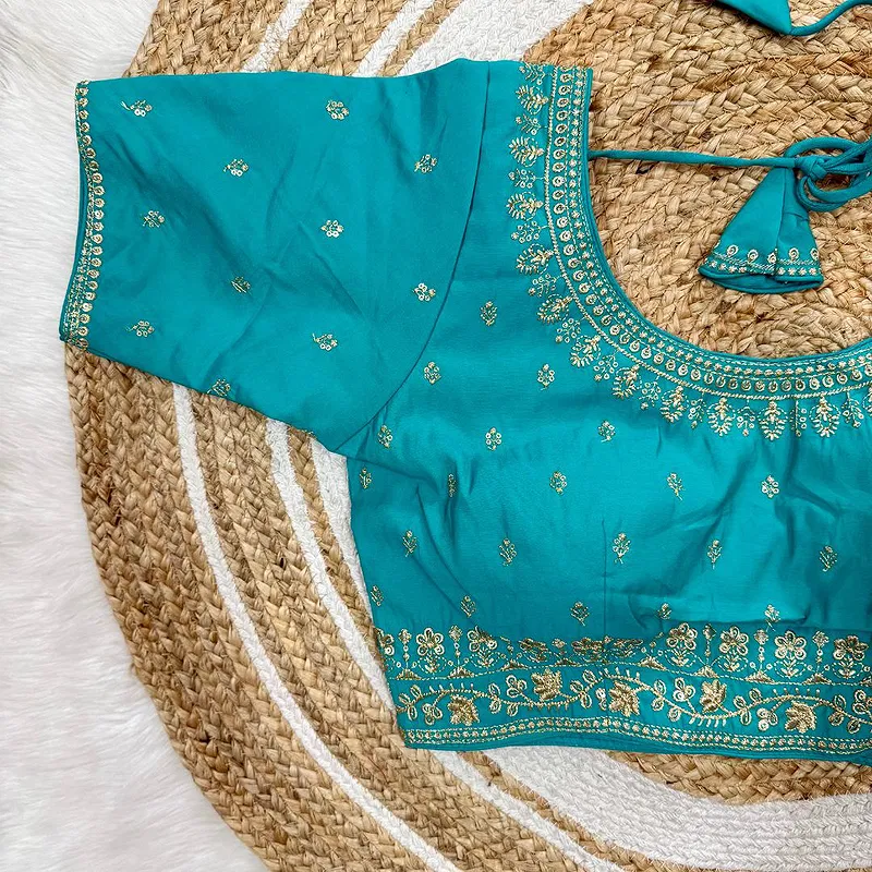 Rama Roman Silk Thread Work Partywear Blouse