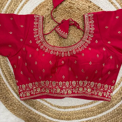 Rani Roman Silk Thread Work Partywear Blouse