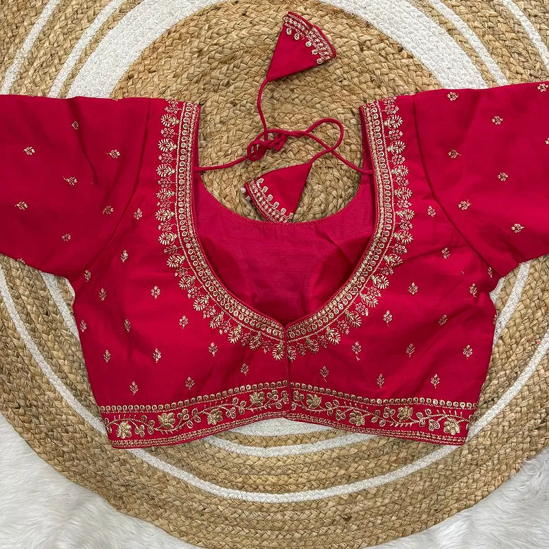 Rani Roman Silk Thread Work Partywear Blouse