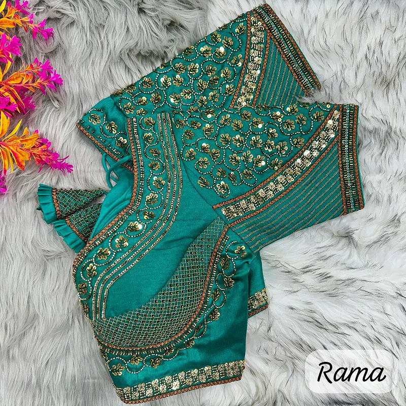 Rama Sabyasachi Handwork Italian Silk Bridal Blouse