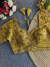 Gold Colour Heavy Handwork Party Blouse