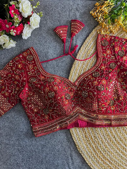 Rani Colour Heavy Handwork Party Blouse