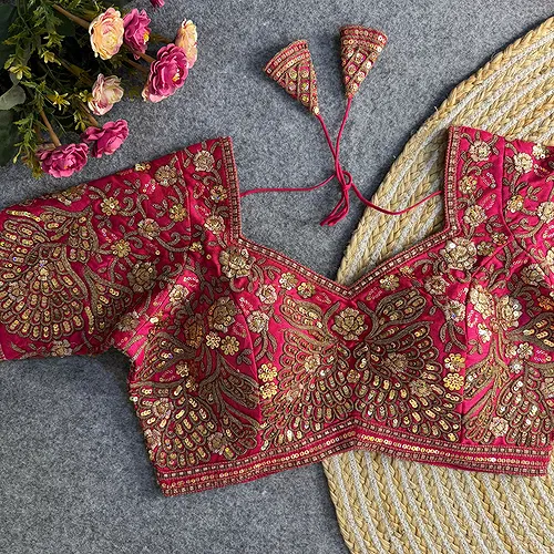 Rani Heavy Codding & Sequin Bridal Blouse