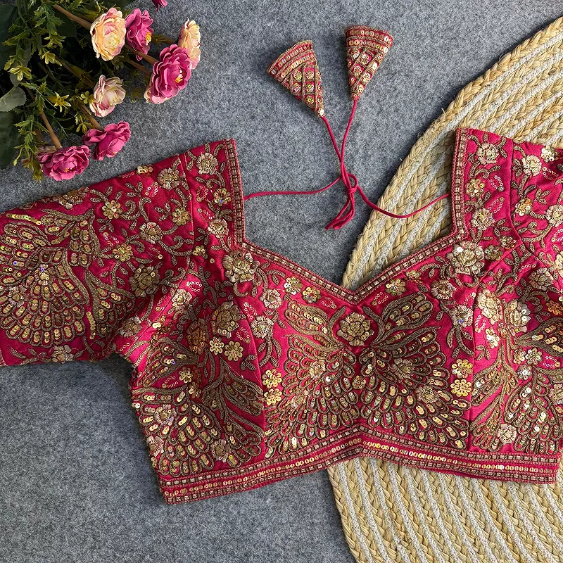 Rani Heavy Codding & Sequin Bridal Blouse