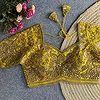 Yellow Heavy Codding & Sequin Bridal Blouse