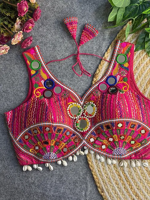 Rani Traditional Mirror Work Designer Blouse