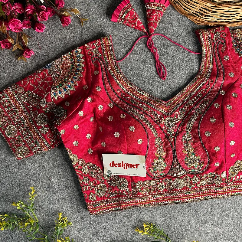 Rani Color Bridal Bliss Apple-Cut Codding Work Blouse