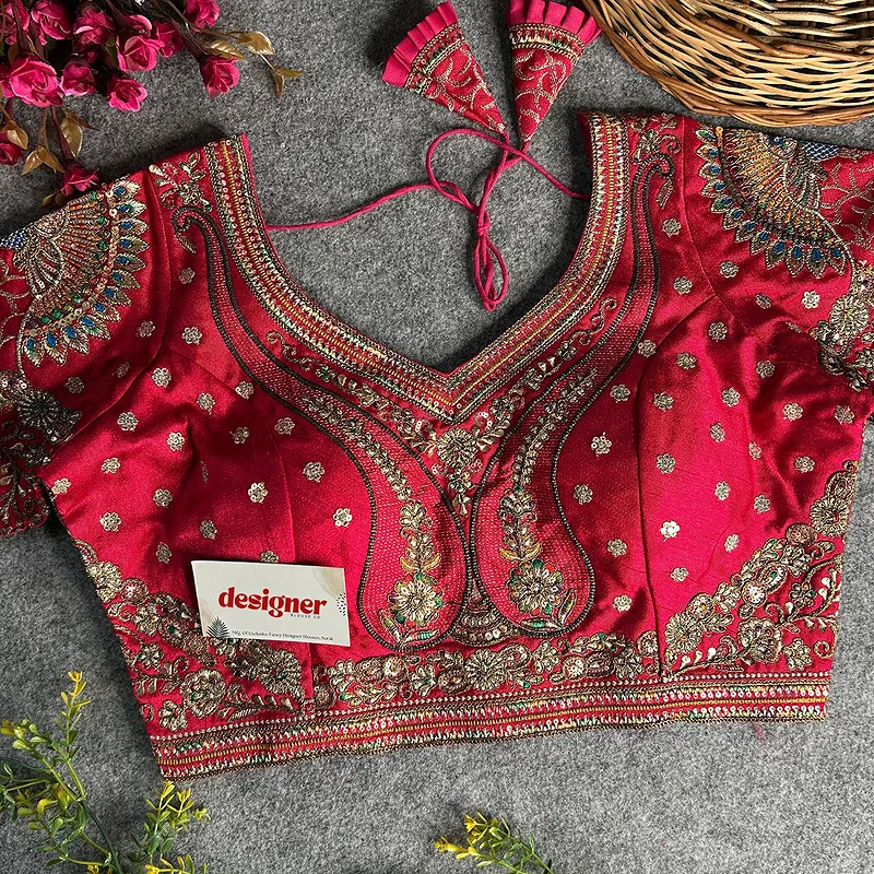 Rani Color Bridal Bliss Apple-Cut Codding Work Blouse