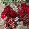 Red Color Beaded Readymade Designer Blouse With Long Sleeves