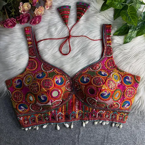 Red Color Navratri Special Readymade Blouse for Garba Nights 