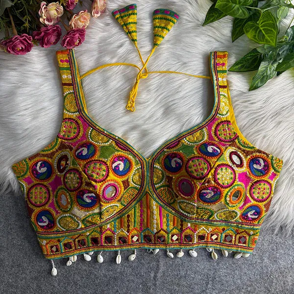 Yellow Color Navratri Special Readymade Blouse for Garba Nights 