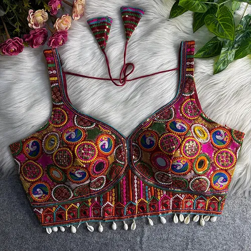 Maroon Color Navratri Special Readymade Blouse for Garba Nights 