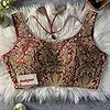 Maroon Heavy Coding n Sequin Work Readymade Designer Blouse