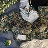 Bottle Green Italian Silk Sabyasachi-Neck Designer Blouse For Wedding