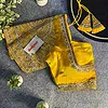 Yellow Front Open Embroidery Work Gajji Silk Designer Blouse