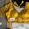 Yellow Italian Silk Heavy Embroidery & Beads Work Wedding Blouse