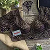 Wine Handwork Beads Partywear Sabyasachi Neck Blouse in Pure Fox Georgette