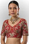 Red Color Sabyasachi Style Georgette Blouse